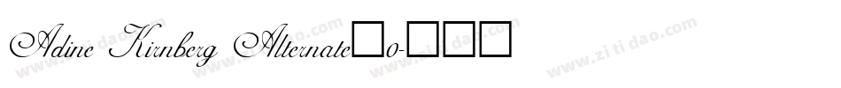Adine Kirnberg Alternate_0字体转换